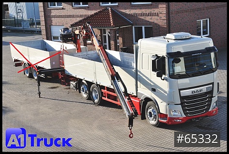 Lastkraftwagen > 7.5 - Truck crane - DAF - XF 440, Baustoff, Terex 145.2