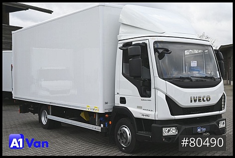 Lastkraftwagen < 7.5 - Skriňa - Iveco - EuroCargo 75E21/P Koffer, LBW, Klima, Luftfederung