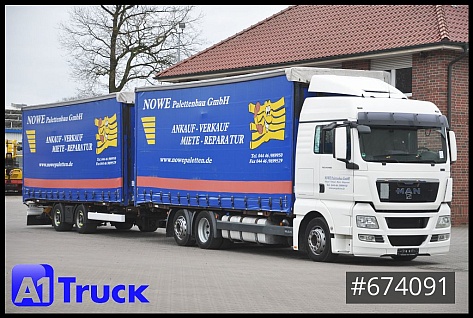 Lastkraftwagen > 7.5 - Skrzynia ciężarówki i plandeka - MAN - TGX 26.400 XLX Jumbo Komplettzug
