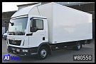 Lastkraftwagen < 7.5 - Надстройка - MAN TGL 8.190 Koffer, Klima, LBW, Luftfederung - Надстройка - 7