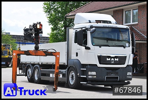 Lastkraftwagen > 7.5 - Autožeriav - MAN - TGS 26.440,  Kran PK21001-L Lenk-Liftachse,